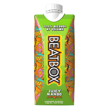 BeatBox Juicy Mango 500ml 11.1% ABV Wine Party Punch