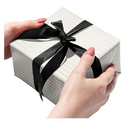 Pearl & Dot Stripe Double Sided Wrapping Paper