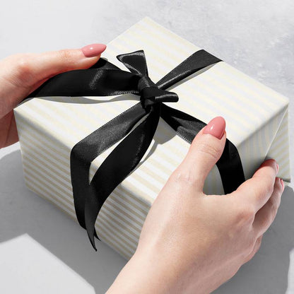 Pearl & Dot Stripe Double Sided Wrapping Paper