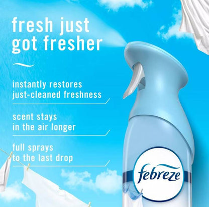 Febreze Air Mist, Air Freshener Spray, Odor Fighting Room Spray, Linen & Sky, 8.1oz, 1ct