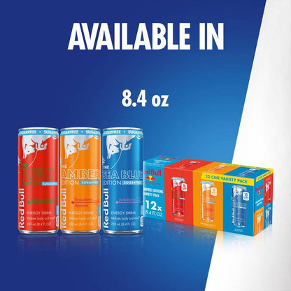 Red Bull Sugar-Free Energy Drink Variety Pack 12pk 8.4oz Cans