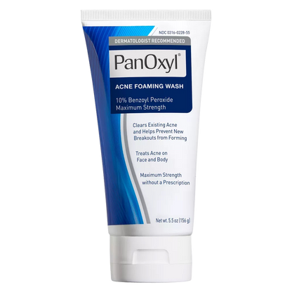 PanOxyl Acne Foaming Wash Benzoyl Peroxide 10% Maximum Strength