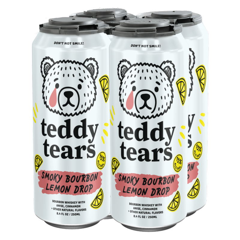 Teddy Tears Smoky Bourbon Lemon Drop 4pk 250ml Can 15% ABV