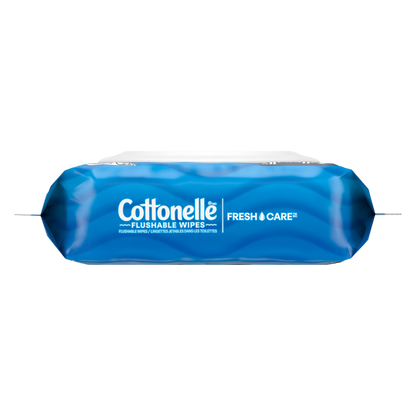 Cottonelle Fresh Care Flushable Wet Wipes, Adult Wet Wipes, 2 Flip-Top Packs, 42 Wipes Per Pack (84 Total Wipes)
