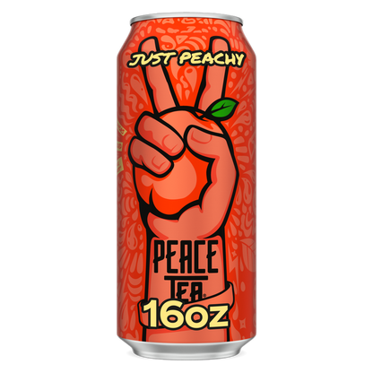 Peace Tea Just Peachy 16oz Can - Peace Tea – BevMo!