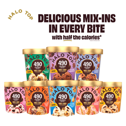Halo Top Mix-In Caramel Dark Chocolate Cookie Crunch, 16 fl oz