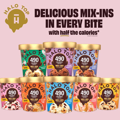 Halo Top Mix-In Caramel Dark Chocolate Cookie Crunch, 16 fl oz