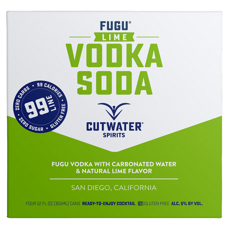 Cutwater Lime Vodka Soda 4pk 12oz can 5% ABV
