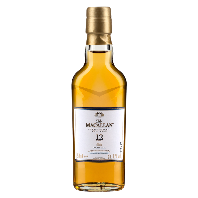 サ*）様 The Macallan 12年 シングルモルトウイスキー 50ml, Macallan Double Cask Single Malt Scotch 12 Yr 50ml - Macallan – BevMo!