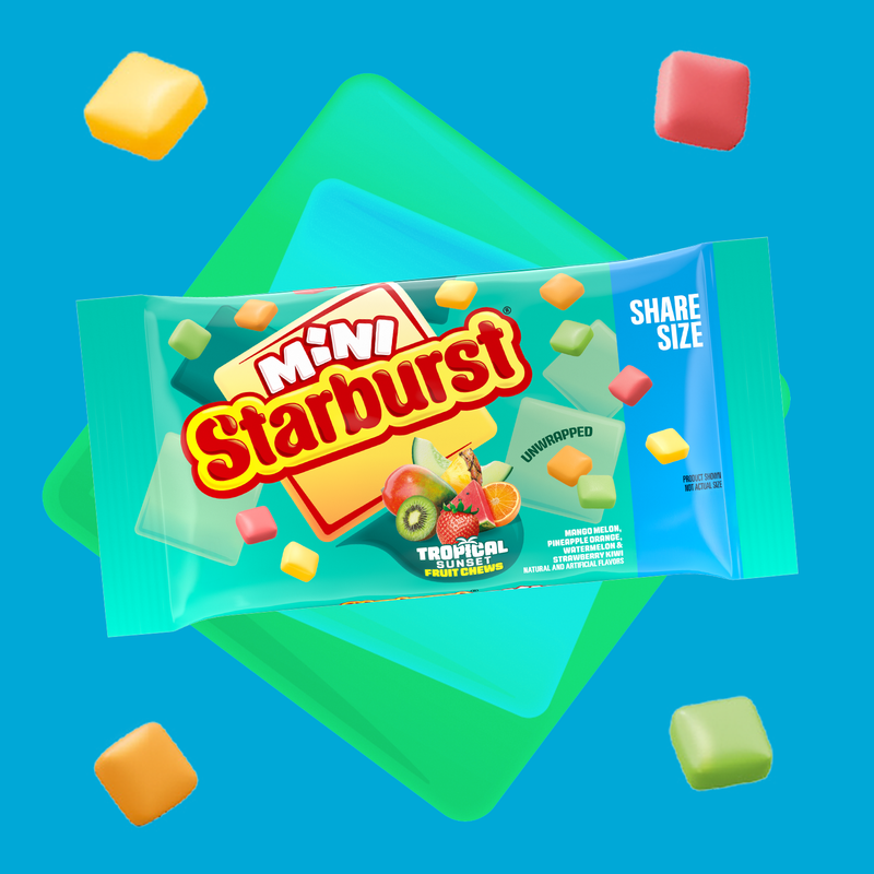 STARBURST MINIS Tropical Chewy Candy , Share Size, 3.5 oz - Starburst ...