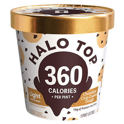 Halo Top Chocolate Chip Cookie Dough 16oz