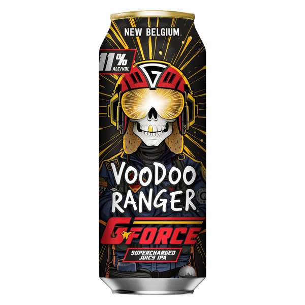 New Belgium Voodoo Ranger G-Force Single 19.2 oz Can 11% ABV - New ...