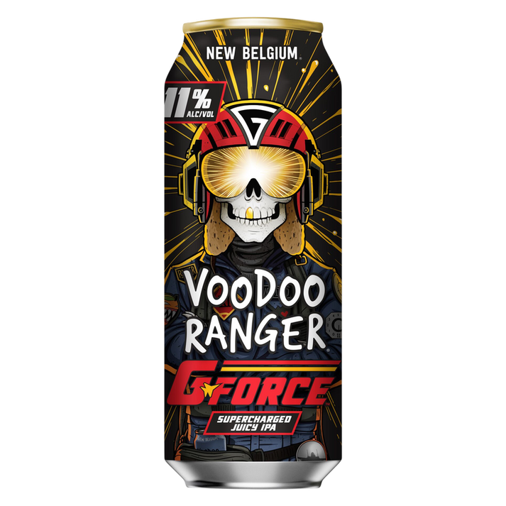 New Belgium Voodoo Ranger G-Force Single 19.2 oz Can 11% ABV - New ...