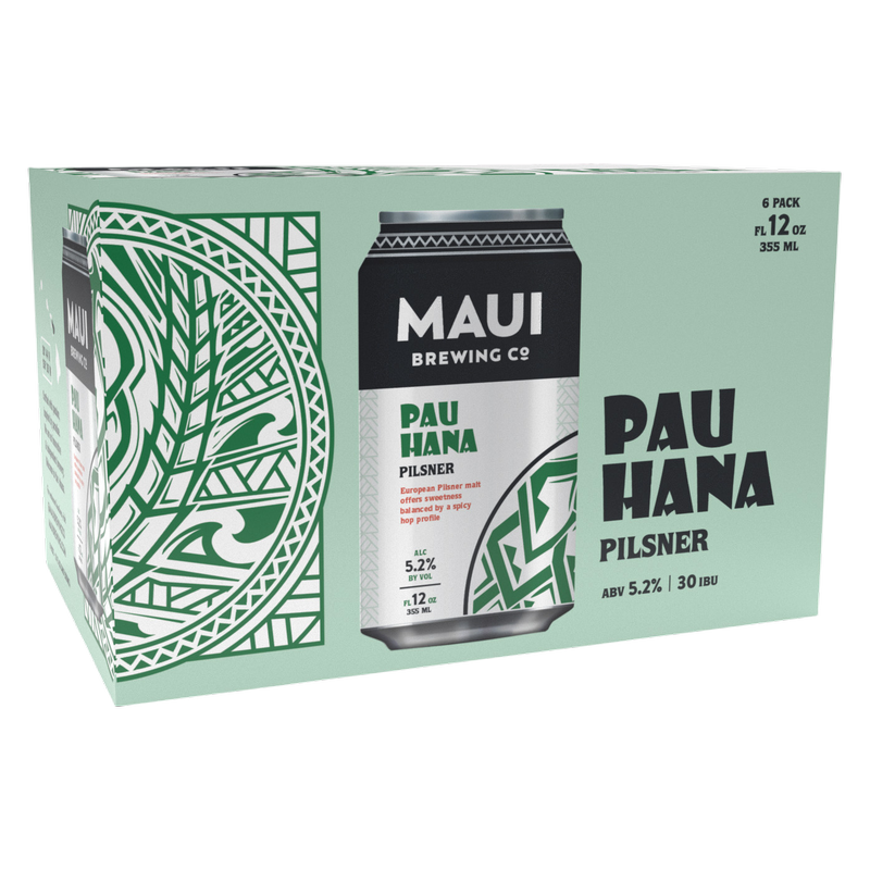 Maui Brewing Pau Hana Pilsner 6pk 12oz Can