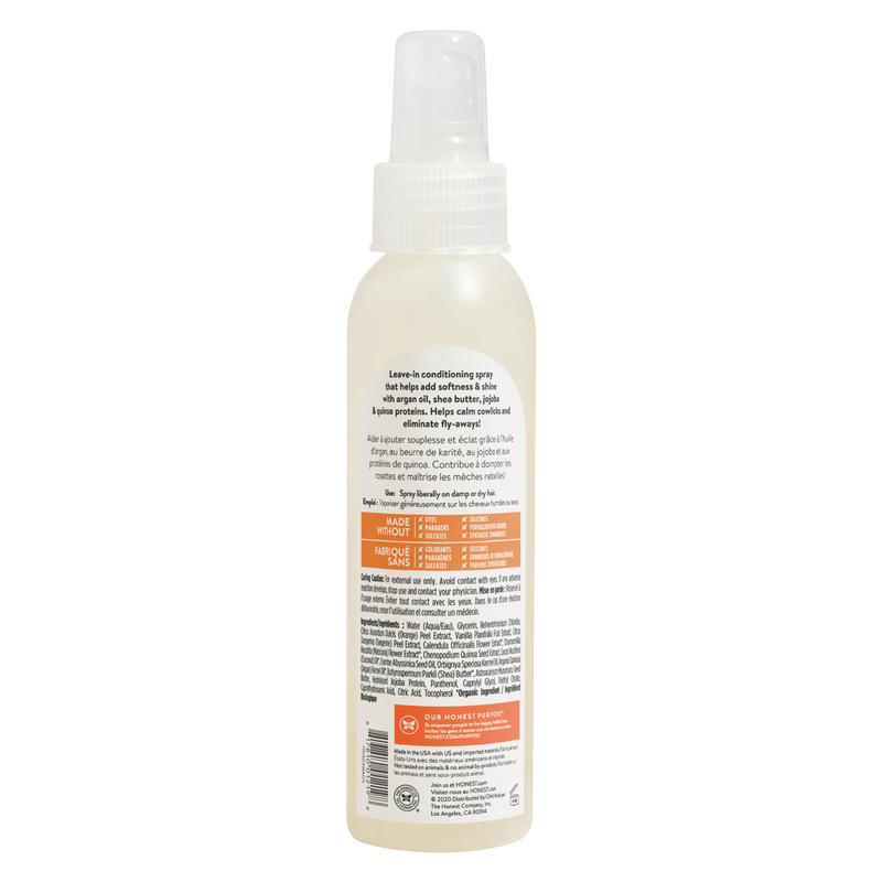 The Honest Company Sweet Calming Orange Conditioning Detangler 4oz