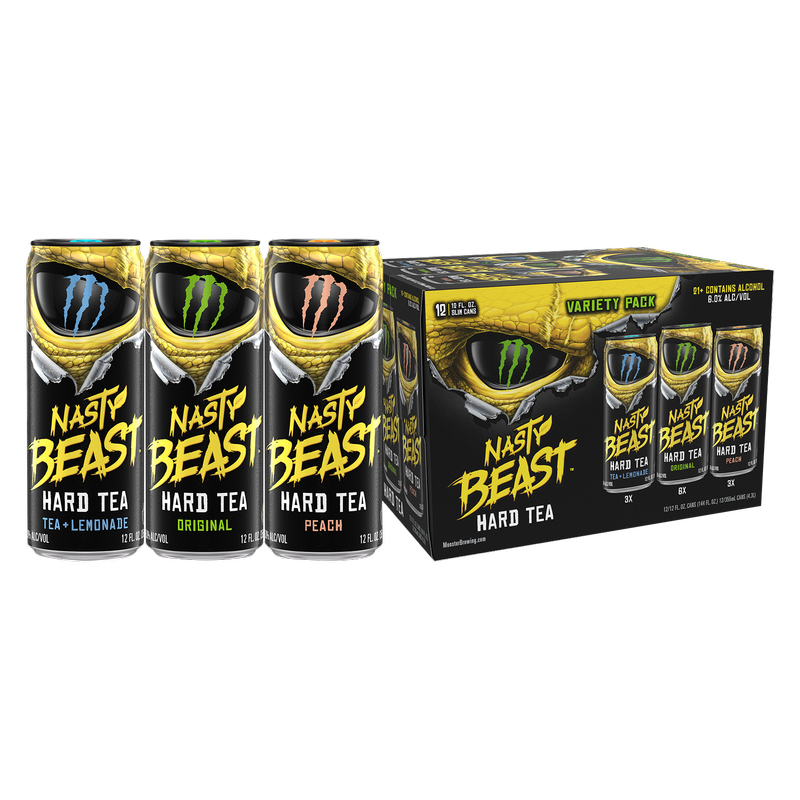 The Beast Hard Tea Variety Pack 12pk 12oz Can 6.0% ABV