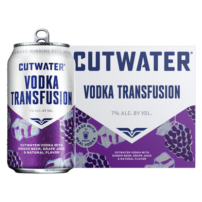Cutwater Vodka Transfusion Grape 4pk 12oz