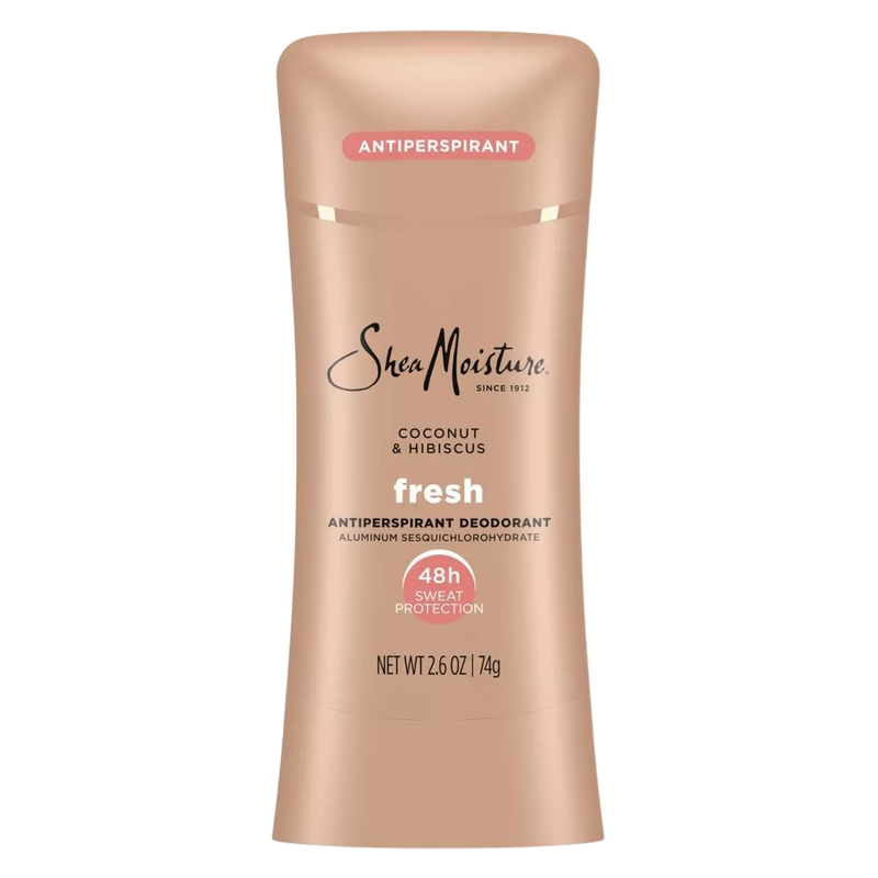 SheaMoisture Fresh & Clean Solid Antiperspirant & Deodorant, Coconut & Hibiscus, 2.6oz