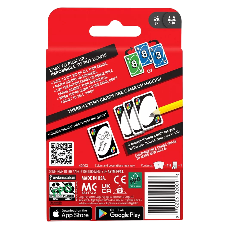 Mattel Uno Card Game