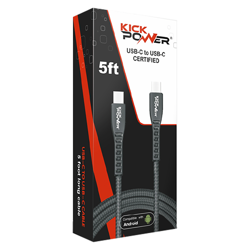 KPWR 5FT Charging Cable USB Type C TO C