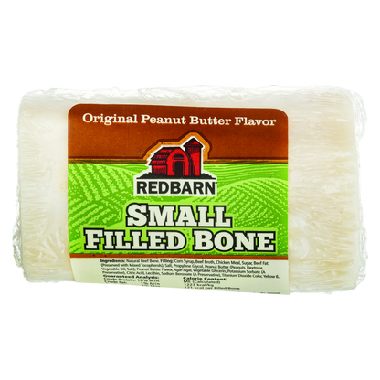Redbarn Peanut Butter Filled Bone Dog Treat 3in