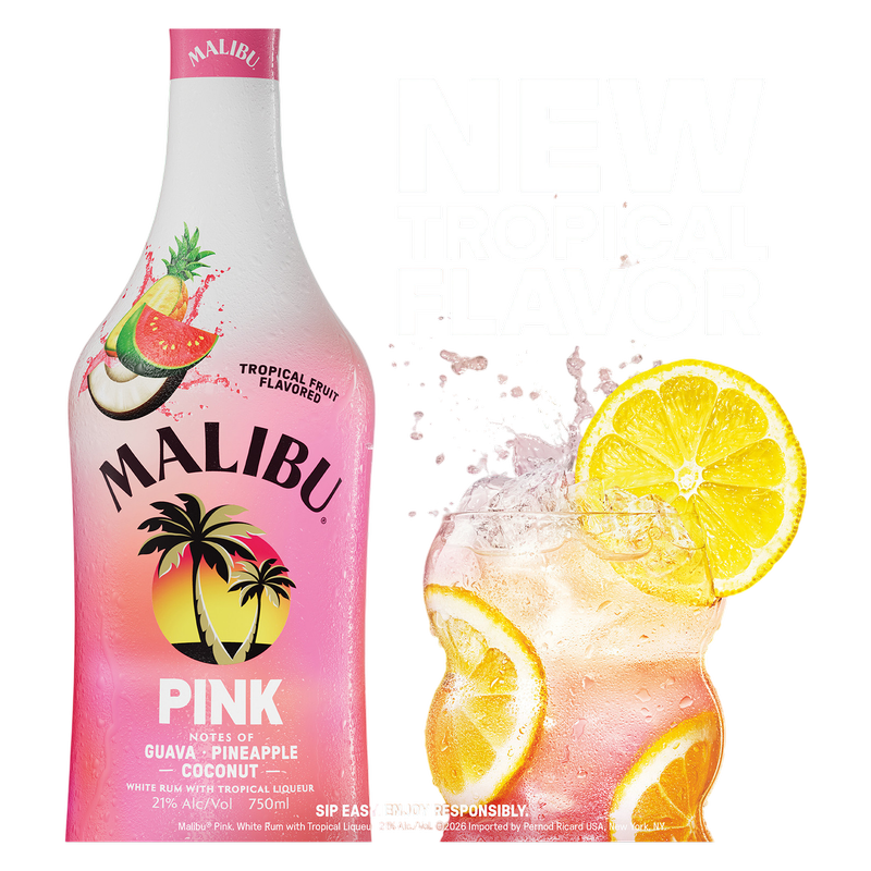 Malibu Pink Rum 750ml (42 Proof)