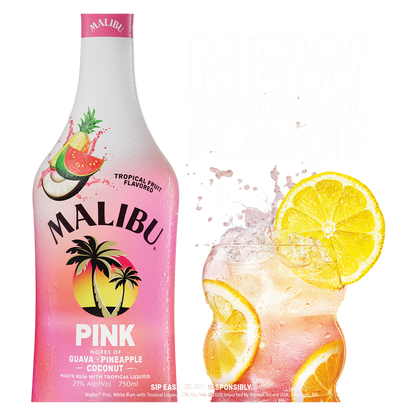 Malibu Pink Rum 750ml (42 Proof)