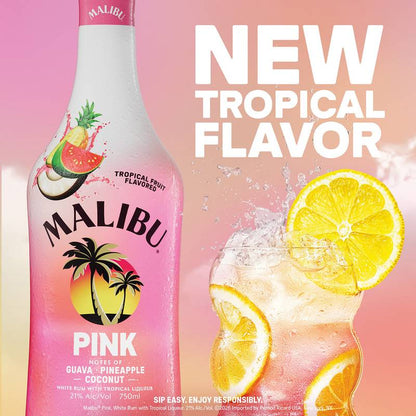 Malibu Pink Rum 750ml (42 Proof)