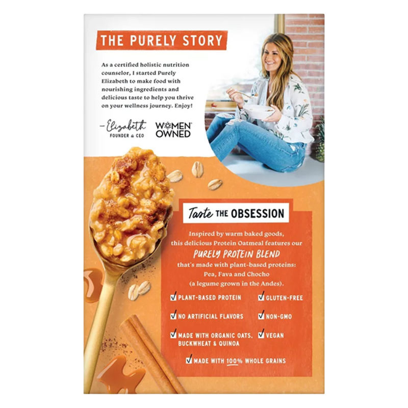 Purely Elizabeth Organic Maple Cinnamon Protein Oatmeal 8.3oz
