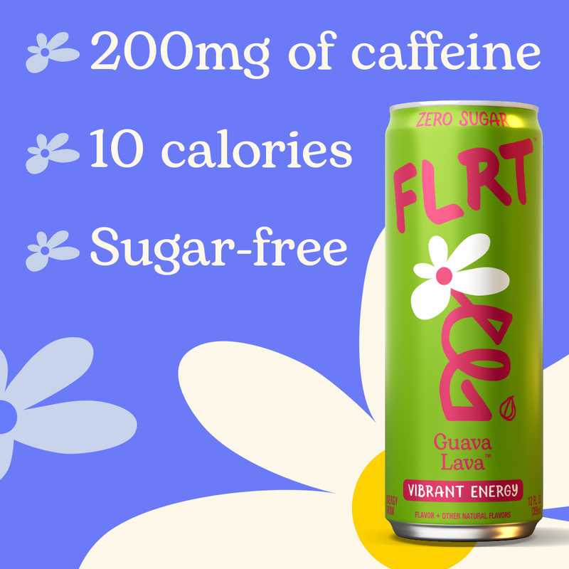 FLRT Guava Lava Energy Drink 12oz Can