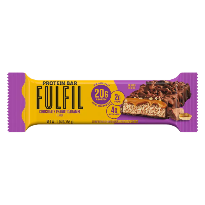 FULFIL Chocolate Peanut Caramel Flavor Protein bar, 1.94oz