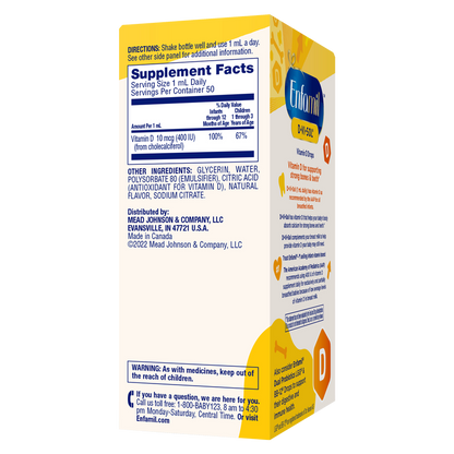 Enfamil D-Visol Infant Vitamin D Dietary Supplement Liquid Drops 1.69oz