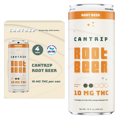 Cantrip Rootbeer 10mg THC Soda 4pk 12oz Can