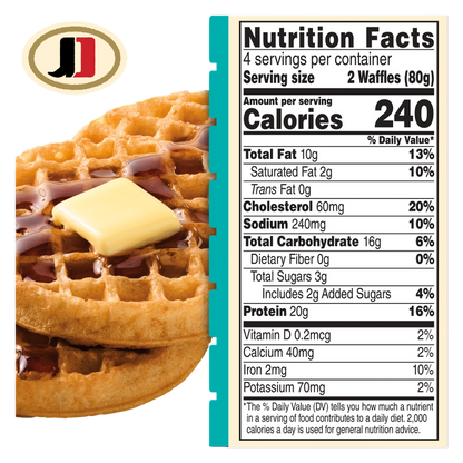 Jimmy Dean Protein Buttermilk Waffles 8ct