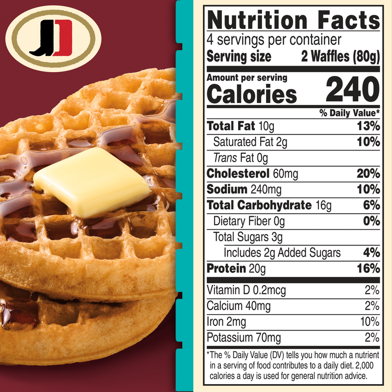 Jimmy Dean Protein Buttermilk Waffles 8ct