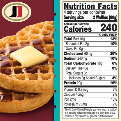 Jimmy Dean Protein Buttermilk Waffles 8ct