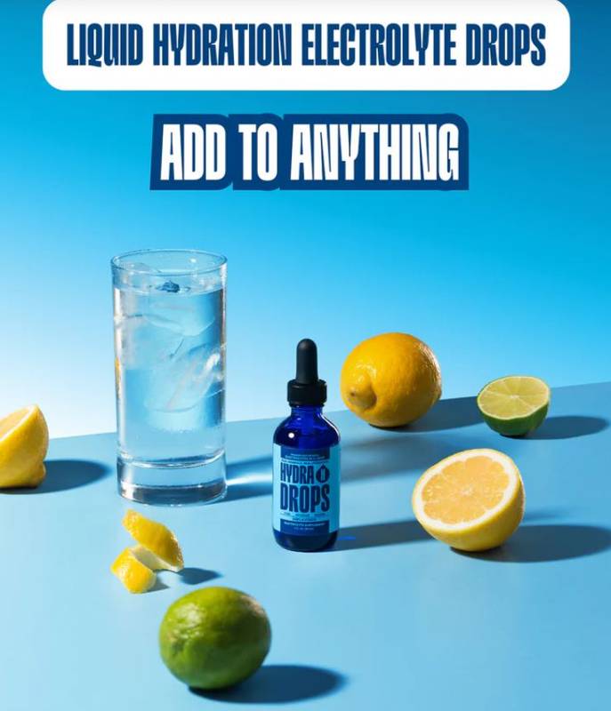 Hydra Drops Liquid Hydration Electrolyte Drops, 1 Bottle