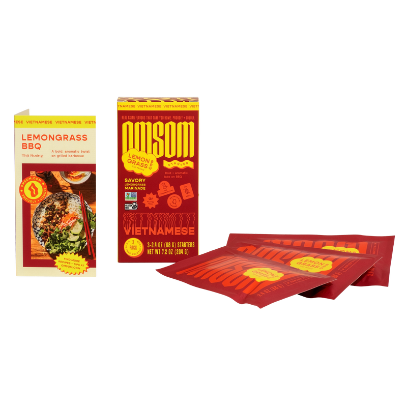 Omsom Vietnamese Lemongrass BBQ Starter 3-Pack