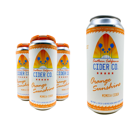 Southern California Cider Orange Sunshine - Mimosa Cider 4pk 16oz Can 5% ABV