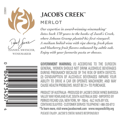 Jacobs Creek Merlot 750ml