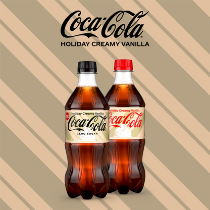 Coca-Cola Zero Sugar Holiday Creamy Vanilla 20oz Btl