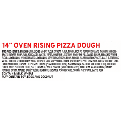 Fresh 'N Ready Frozen Oven Rising Sheeted Pizza Dough 14in 24oz