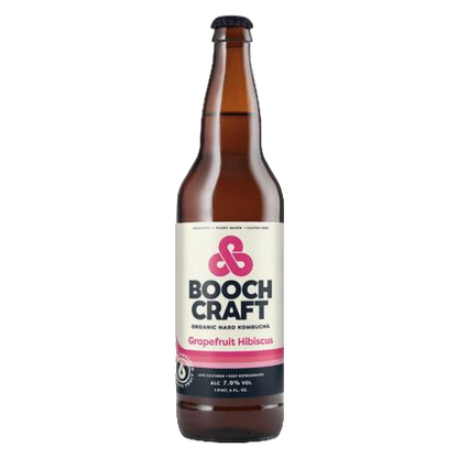 Boochcraft Kombucha Grapefruit Hibiscus Single 22oz Btl