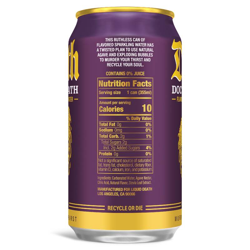 Liquid Death Dr. Death Sparkling Water 12pk 12oz Can