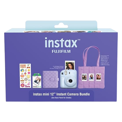 FUJIFILM  Blue Instax Mini 12 Instant Film Camera Gift Bundle