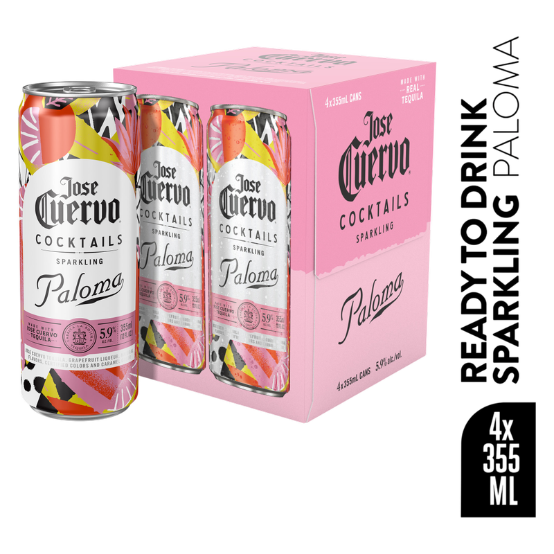Jose Cuervo Sparkling Paloma 4pk 12oz Can