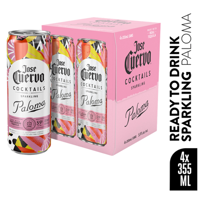Jose Cuervo Sparkling Paloma 4pk 12oz Can