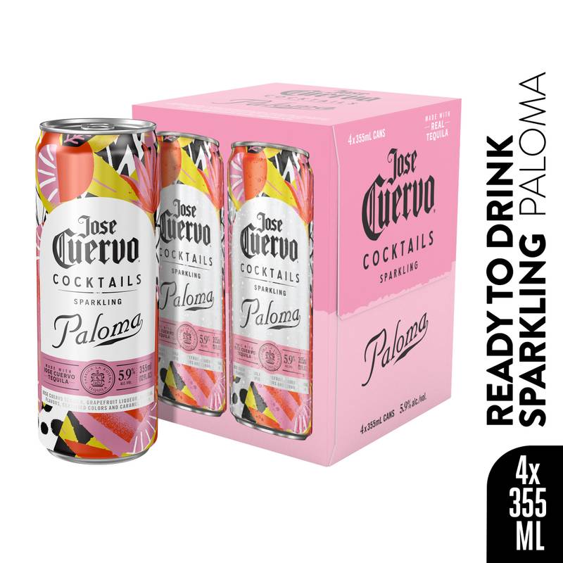 Jose Cuervo Sparkling Paloma 4pk 12oz Can