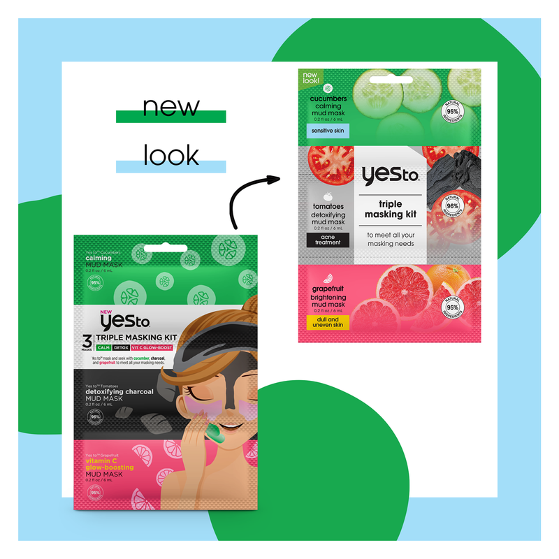 Mask Yes Yes To Triple Masking Kit 3ct - Yes To – BevMo!