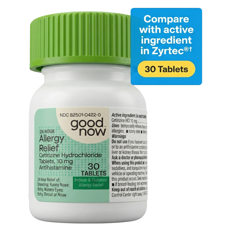 Goodnow 24-Hour Allergy Relief Cetirizine HCl 10mg -30ct
